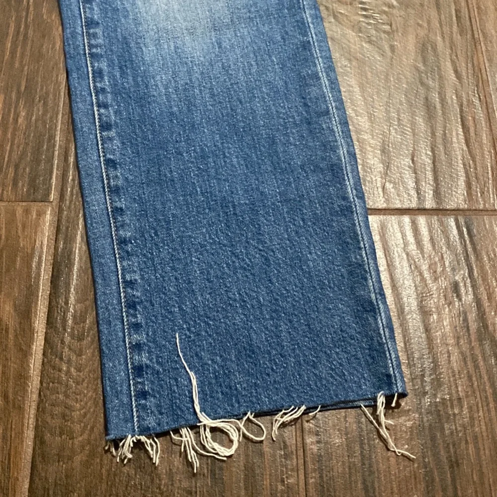 COPY - Madewell light medium wash slim boy jean unfinished hem